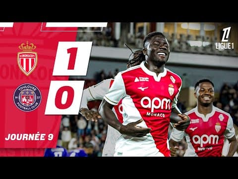 Résumé AS Monaco - Toulouse FC - 9ème journée