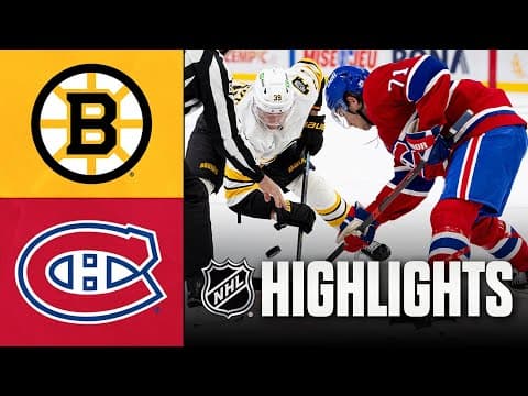 NHL Highlights | Bruins vs. Canadiens | November 15, 2025