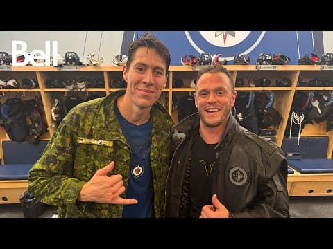 First jackets of the season for LOGAN STANLEY and JONATHAN TOEWS