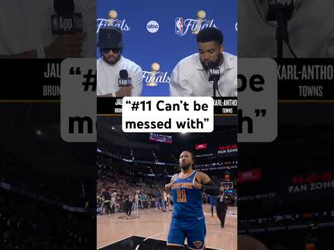 KAT showing Jalen Brunson love