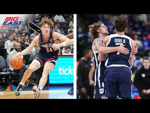 Highlights: UConn survives Georgetown, Butler upsets Seton Hall | Big East Basketball on NBC Sports