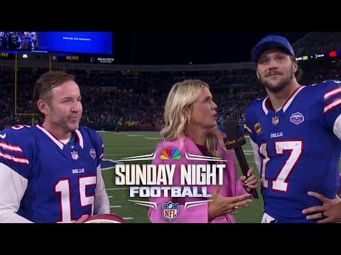 Josh Allen to Buffalo Bills fans who left game early: 'Have some faith next time' | SNF | NFL on NBC