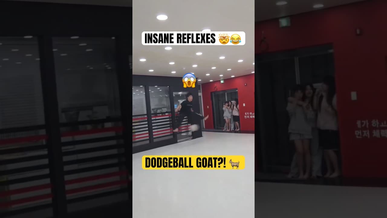 Bro would be the best dodgeball player ever 😳😱