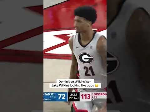 Jake Wilkins with the alley-oop windmill slam 🤯