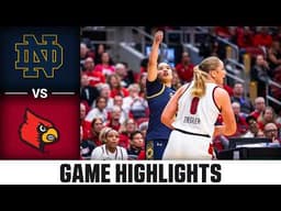 Notre Dame vs. Louisville Highlights | 2025-26 ACC Women's Basketball
