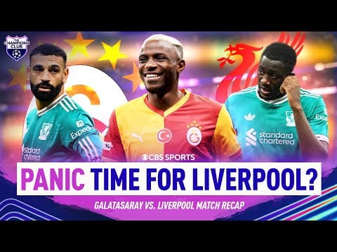 Liverpool LOSE to Galatasaray in UCL | Panic button being pushed at Liverpool?! | Champions Club