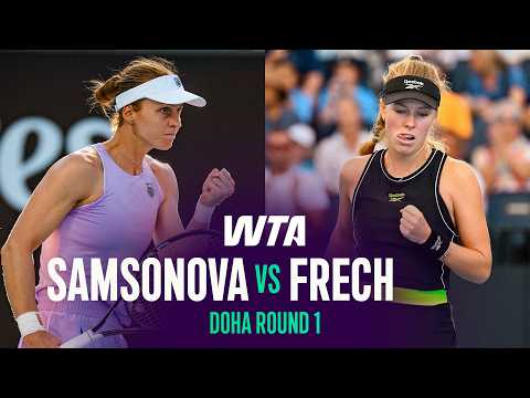 Liudmila Samsonova vs. Magdalena Frech | 2026 Doha Round 1 | WTA Match Highlights