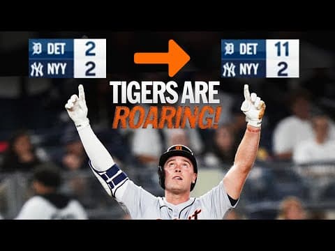 FULL INNING: All 9 runs from the GRITTY RALLY by the Tigers vs. the Yankees! 🐯