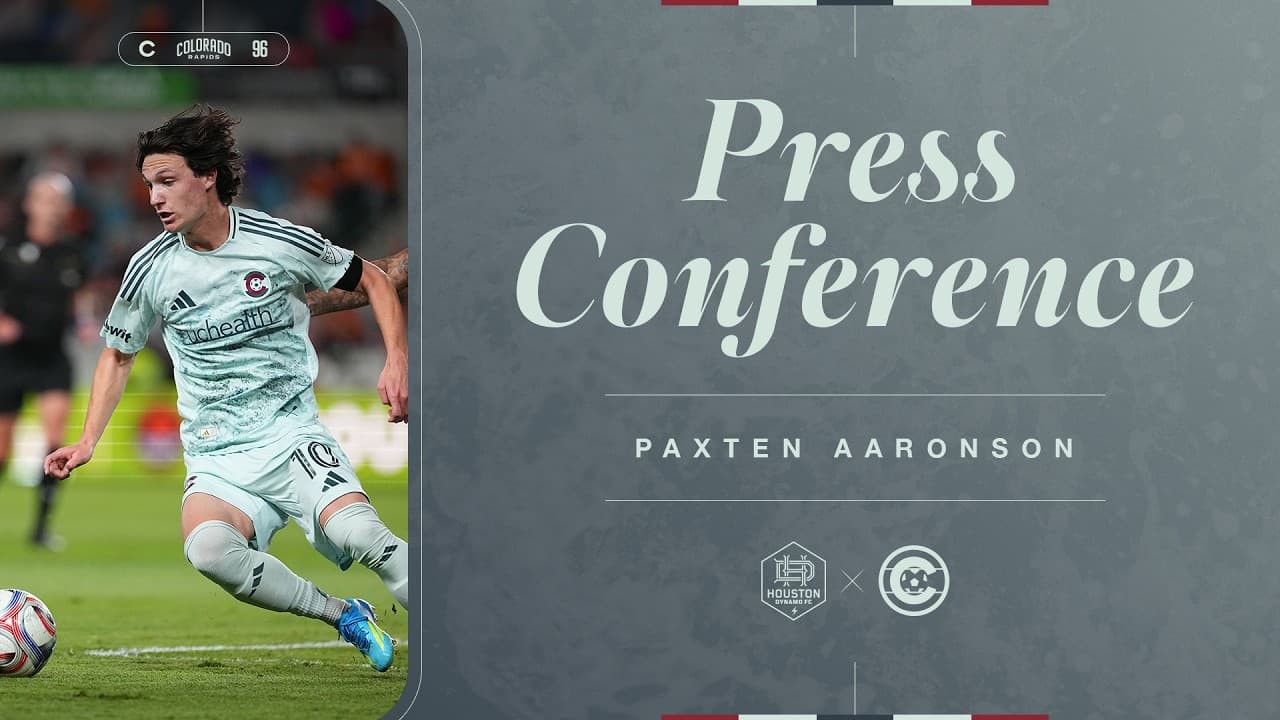 Press Conference | Paxten Aaronson on match moments in Houston and taking risks