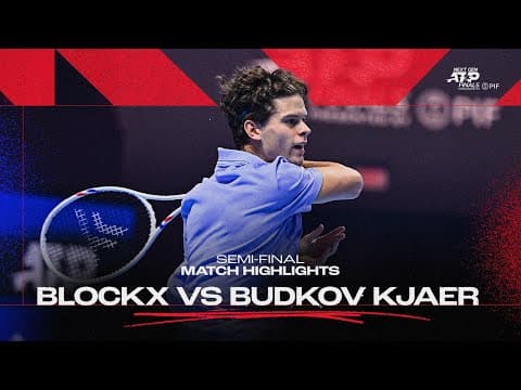 Alex Blockx vs Nicolai Budkov Kjaer Highlights | 2025 Next Gen ATP Finals