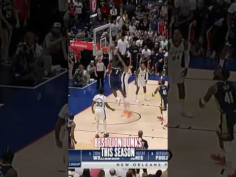 Best Zion Williamson dunks of the 2025-26 season #pelicans #nba #highlights
