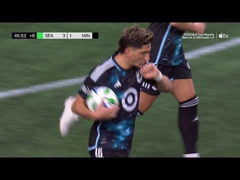 Nectarios Triantis BEAUTIFUL FINISH Breaks Seattle Defense! | 2025 Audi MLS Cup Playoffs