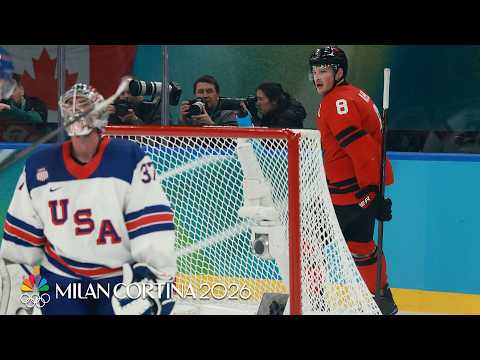 Cale Makar slots Canada's equalizer vs. USA in gold medal final | Winter Olympics 2026 | NBC Sports