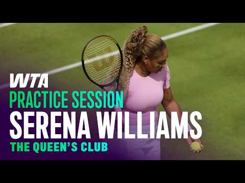 Serena Williams' First Practice Session Since Her Comeback to Tennis