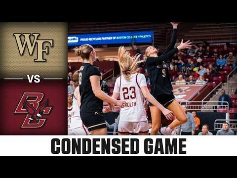Wake Forest vs. Boston College Condensed Game | 2025-26 ACC Women's Basketball