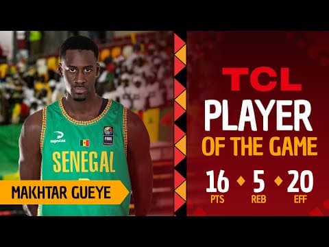 Makhtar Gueye (16 PTS) | TCL Player Of The Game | SEN 🇸🇳 vs UGA 🇺🇬 | #AfroBasket 2025