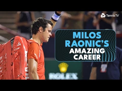 Wimbledon Finalist, 8 Titles & World No.3 | Milos Raonic's Record-Breaking Career