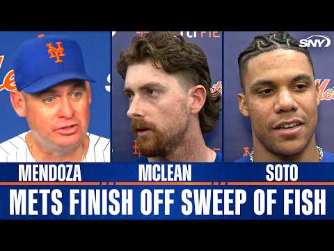 Mets react after ten-run outburst to finish sweep of the Marlins at Citi Field