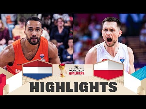 Netherlands 🇳🇱 v Poland 🇵🇱 | Highlights | FIBA Basketball World Cup 2027 European Qualifiers