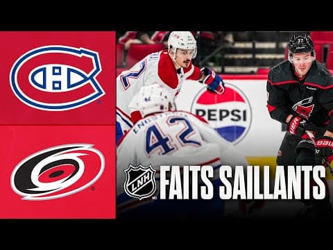 Canadiens vs Hurricanes | 01/01/26 | Faits saillants