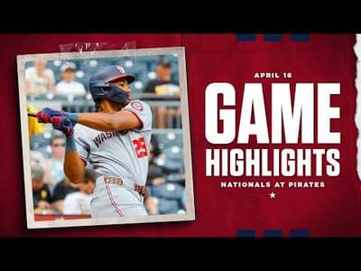 Nationals vs. Pirates Game Highlights (4/16/26) | MLB Highlights