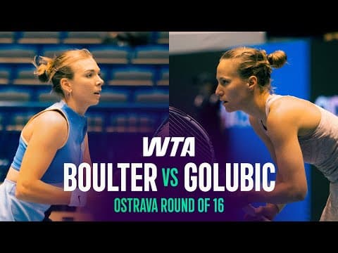 Katie Boulter vs. Viktorija Golubic | 2026 Ostrava Round of 16 | WTA Match Highlights
