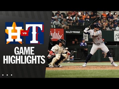 Astros vs. Rangers Game Highlights (9/5/25) | MLB Highlights