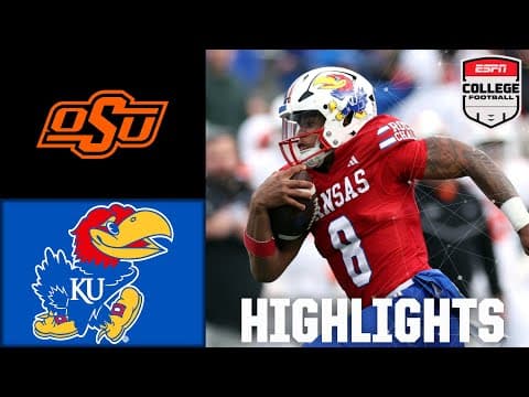 Oklahoma State Cowboys vs. Kansas Jayhawks | Full Game Highlights | ESPN College Football