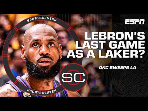 Was this LeBron’s last game as a Laker? 👀 Reaction to OKC SWEEPING the Lakers | NBA on ESPN