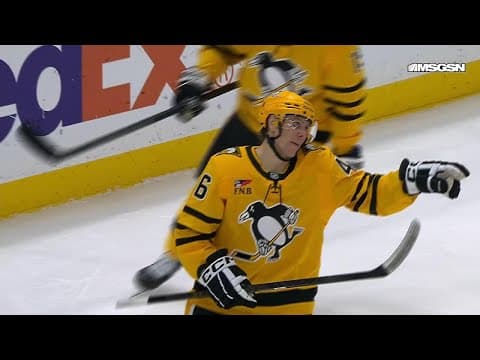 Blake Lizotte scores a goal against the New Jersey Devils