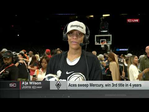 A'ja Wilson invites Beyoncé to the Aces' Championship parade 🤣 | SportsCenter