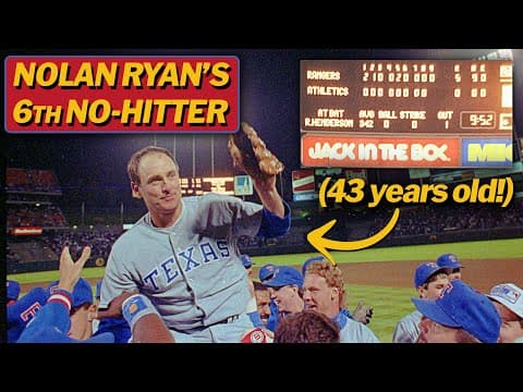 Nolan Ryan's 6th No-Hitter (FULL GAME) | MLB Classic Games