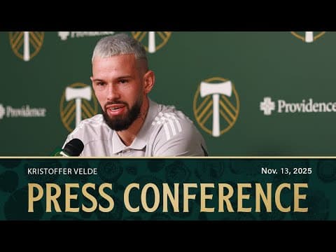 Kristoffer Velde | End of 2025 Season Press Conference