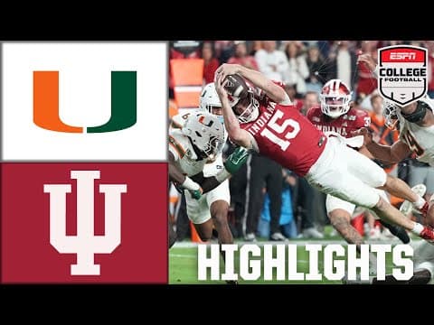 National Championship: Miami Hurricanes vs. Indiana Hoosiers | Full Game Highlights | ESPN CFB