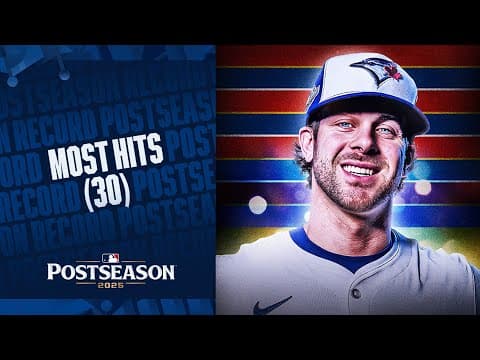 30 HITS in 1 Postseason! Blue Jays' Ernie Clement makes HISTORY! 😱 (Every hit!)