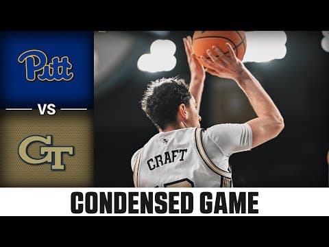 Pitt vs. Georgia Tech Condensed Game | 2025-26 ACC Men's Basketball
