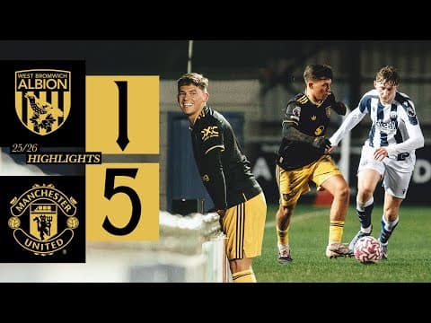 Shea Lacey Hat-Trick! ⚽️3️⃣ | West Brom v Man Utd | U21s Highlights