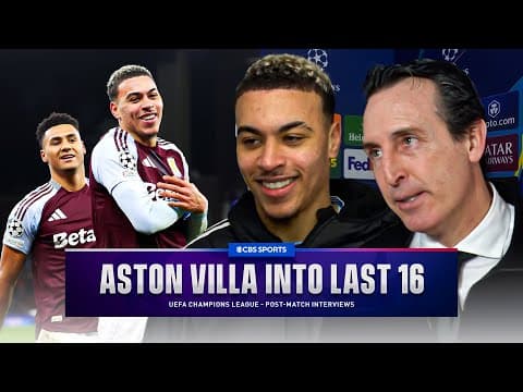 "Highlight of my career" Morgan Rogers & Unai Emery react as Villa squeeze into last 16 | UCL