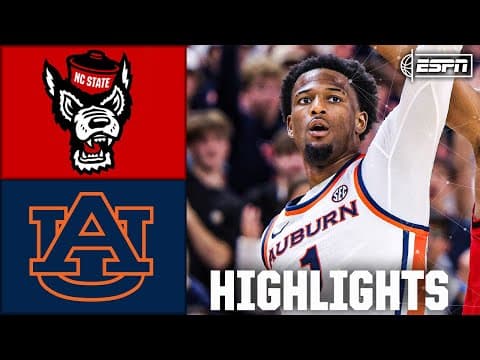 NC State Wolfpack vs. Auburn Tigers | Full Game Highlights | ESPN College Basketball