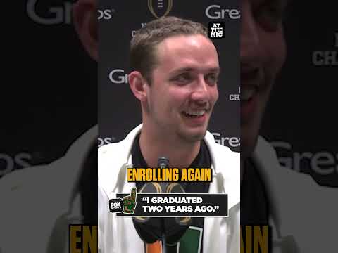 Carson Beck on Going to Classes 🤨🤣 #miami #hurricanes #CFB #college #football