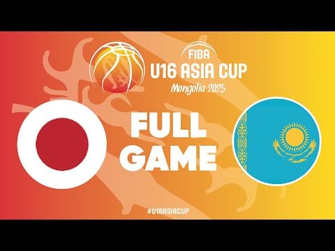 LIVE - Japan v Kazakhstan | FIBA U16 Asia Cup 2025 | Group Phase