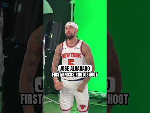 first official look in the new threads 📸 #nba #nyknicks #josealvarado