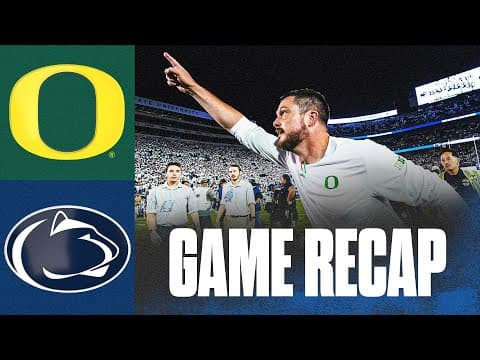 No. 6 Oregon takes down No. 3 Penn State in overtime thriller | Game Recap