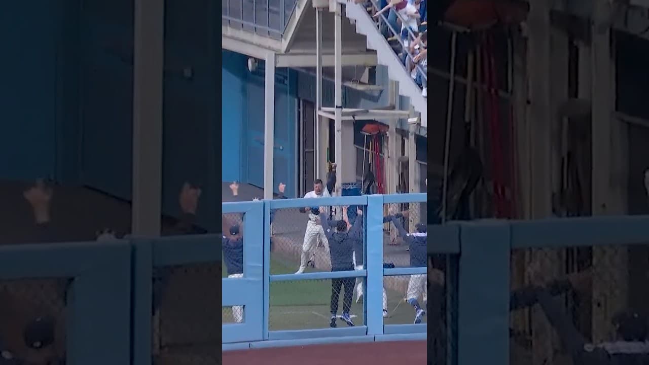 The bullpen was ready for Andy’s homer. 😂 #dodgers #sports #losangeles