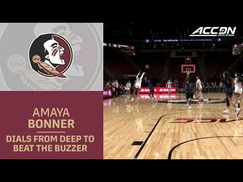 Florida States Amaya Bonner Delivers The Buzzer Beater From Another State