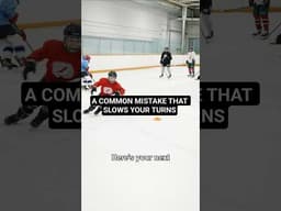 A COMMON MISTAKE THAT SLOWS YOUR TURNS #hockeycoaching #hockeytraining