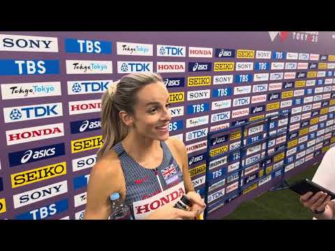 Georgia Hunter Bell after 800m semis at 2025 Worlds