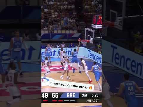 Even Thanasis couldn’t believe what Giannis just did 😳 #FIBAOQT