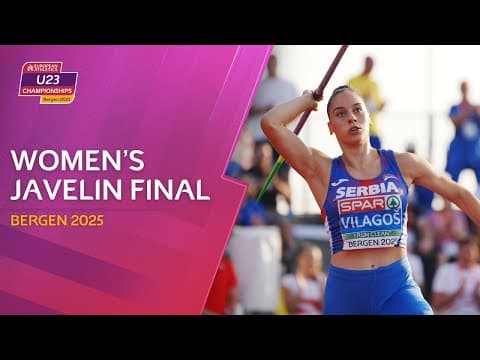 Women’s Javelin Final | Bergen 2025 European Athletics U23 Championships