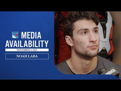 NYR vs CAR: Noah Laba Pregame Media Availability | Nov. 4, 2025